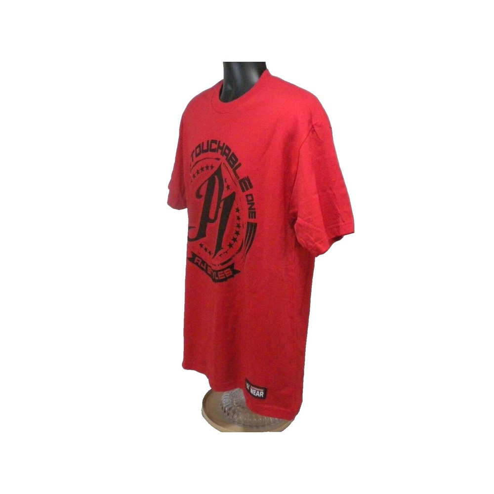 WWE AJ Styles T-shirt L Red‎ Untouchable One Hard To Follow Wrestle Royal Rumble - Picture 9 of 14
